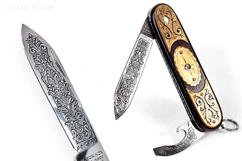 navaja victorinox custom grabada por toga